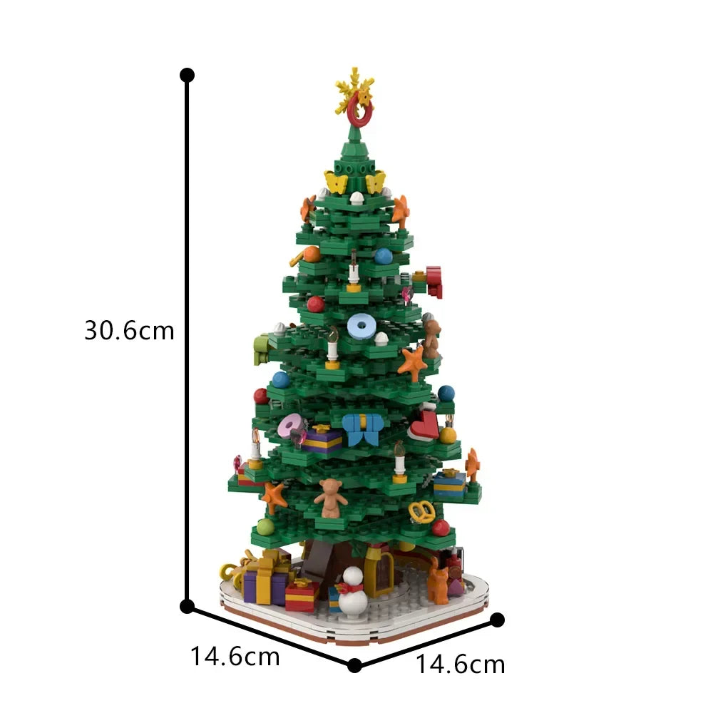 Montessori Christmas building blocks