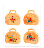 Montessori drilling set for mosaics