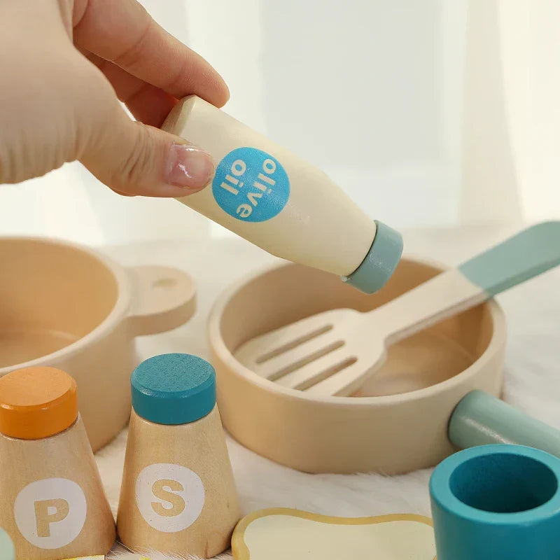 Montessori wooden picnic set
