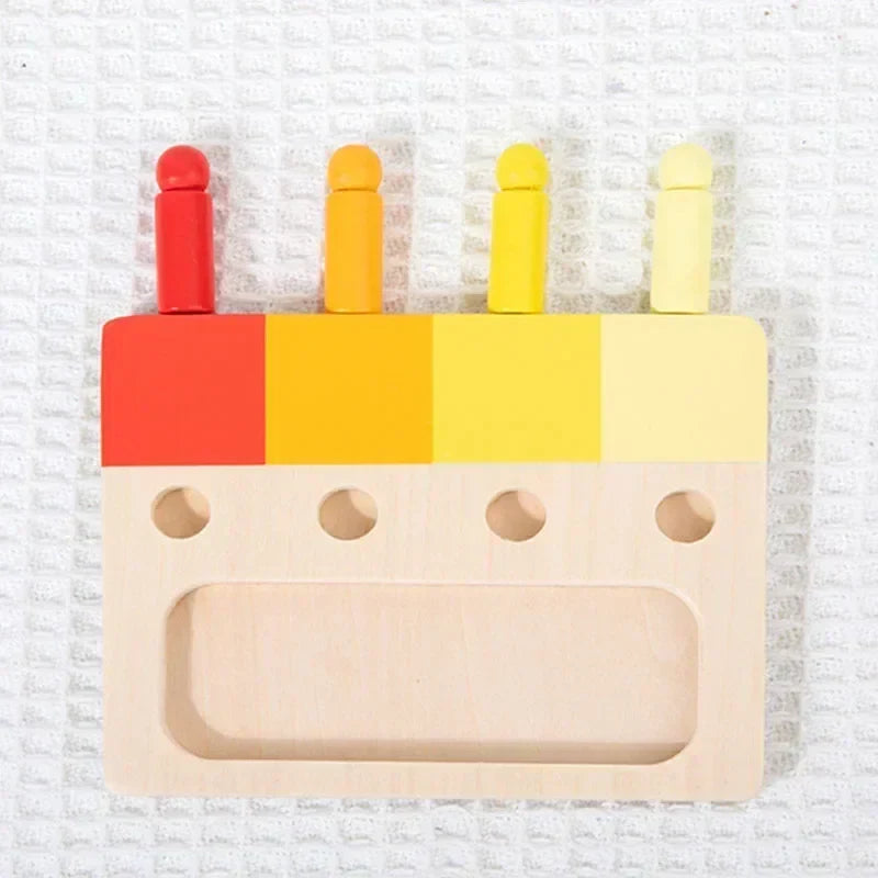 Montessori color recognition game