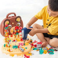 Montessori drilling set for mosaics