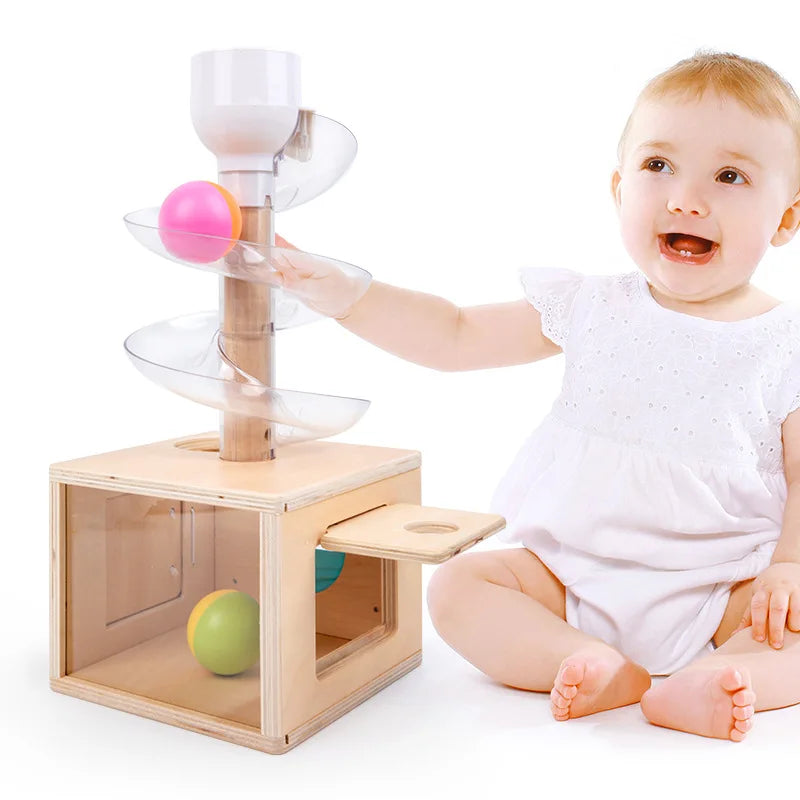 Montessori spiral with balls
