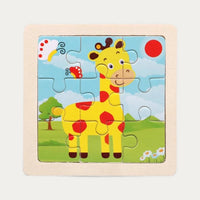 Montessori wooden puzzle "Animals"