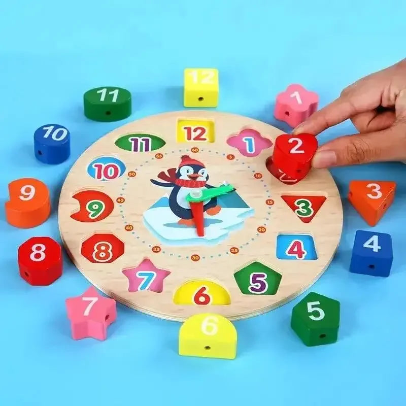 Montessori Penguin Wall Clock