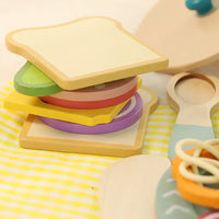 Montessori wooden picnic set