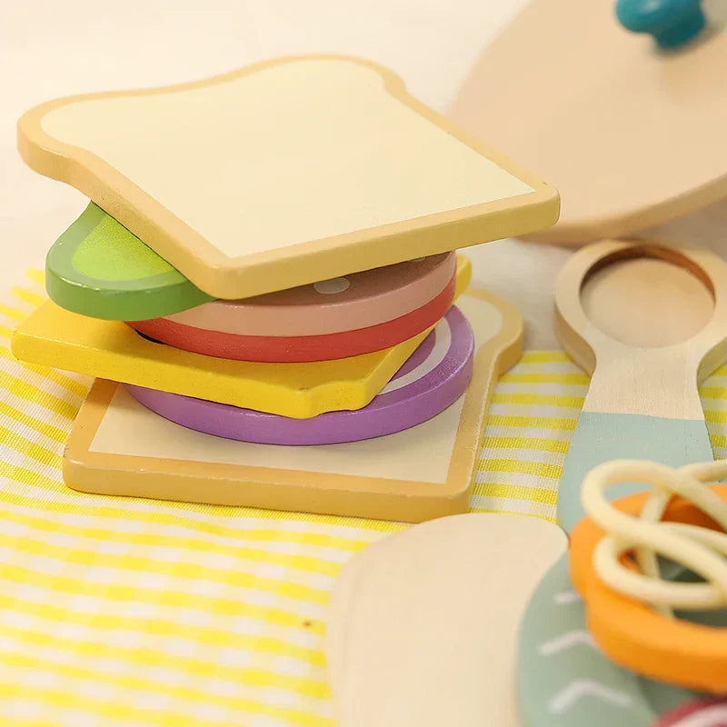 Montessori wooden picnic set