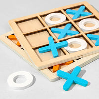Montessori wooden tic-tac-toe game