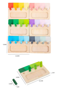 Montessori color recognition game