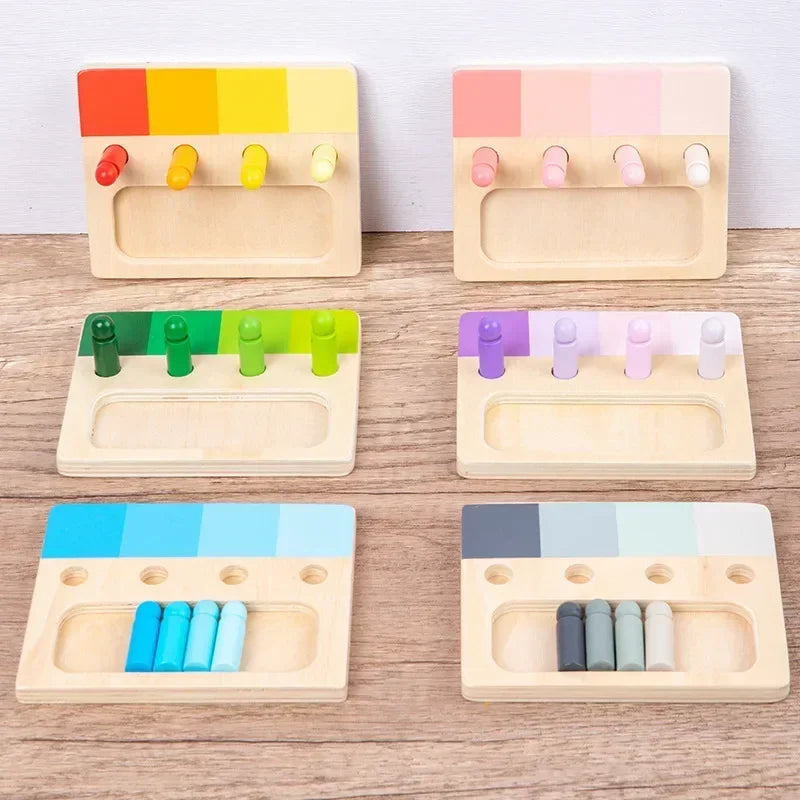 Montessori color recognition game