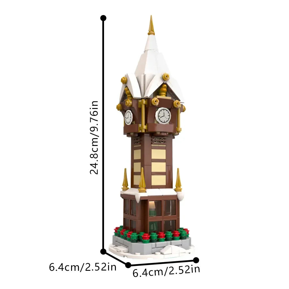 Montessori Christmas building blocks