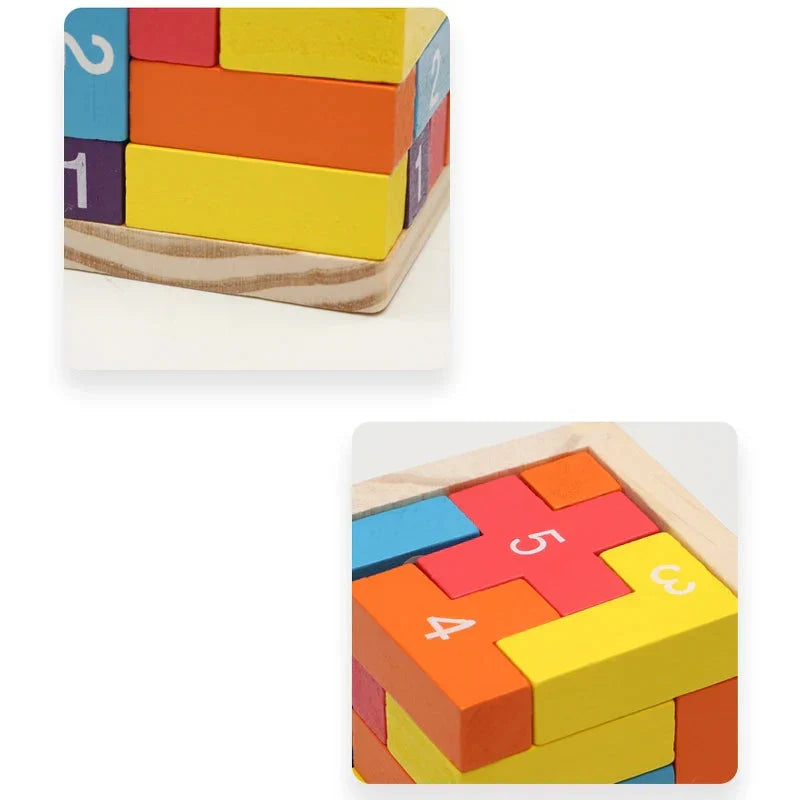 Montessori 3D cube puzzle