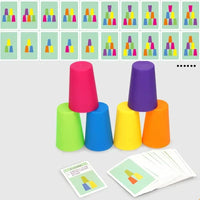 Montessori cup sorting game