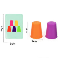 Montessori cup sorting game