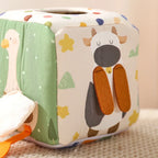 Montessori activity cube with sensory elements