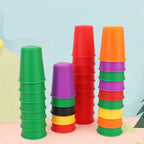 Montessori cup sorting game