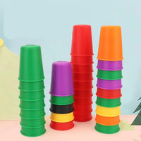 Montessori cup sorting game