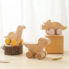 Montessori toy with wheels