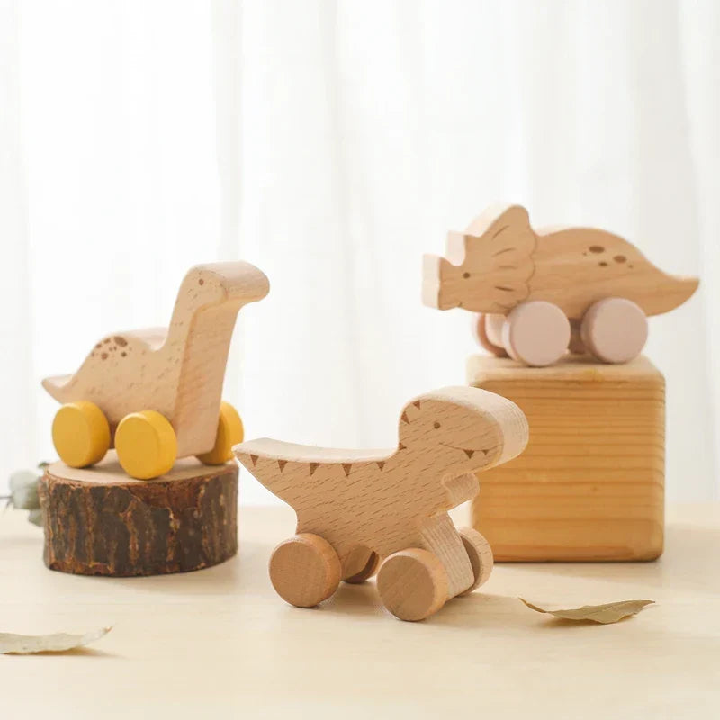 Montessori toy with wheels