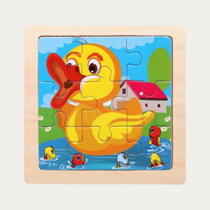 Montessori wooden puzzle "Animals"