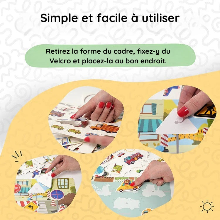 Montessori activity book with stickers