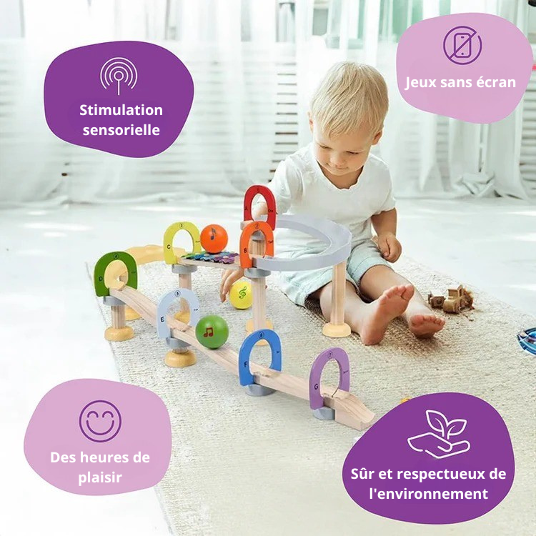 Montessori musical marble run