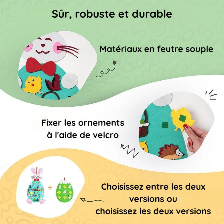 Montessori felt rabbit