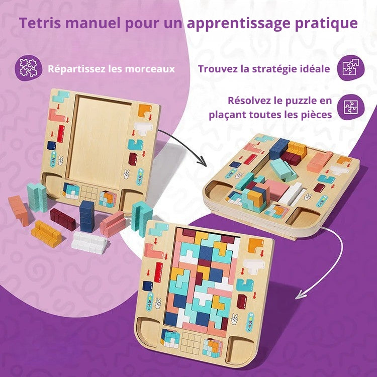 Wooden Montessori Tetris