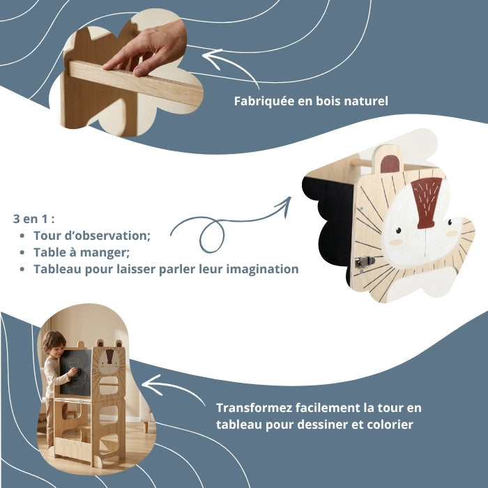 Montessori 3-in-1 Observation Tower