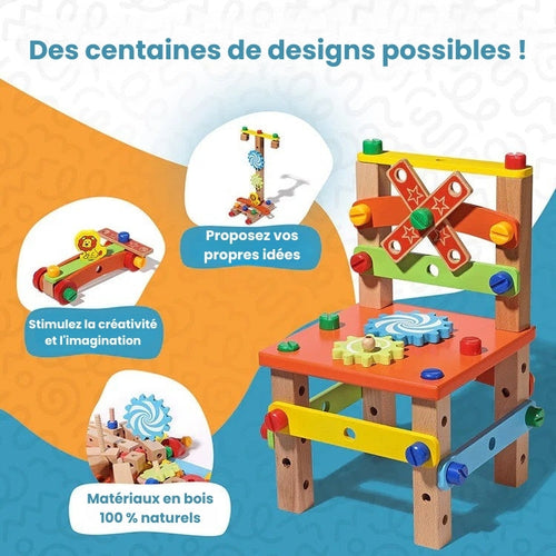 A fun Montessori chair to build yourself