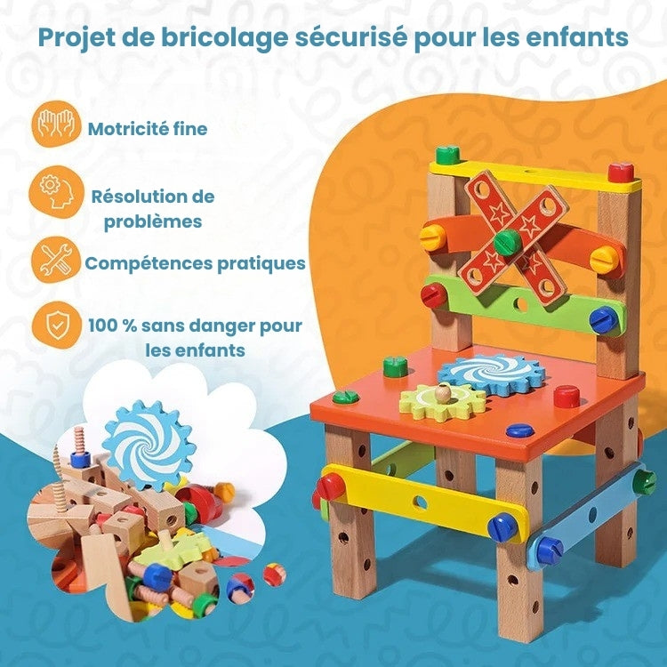 A fun Montessori chair to build yourself