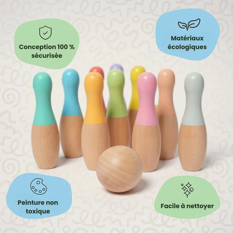 Montessori bowling game