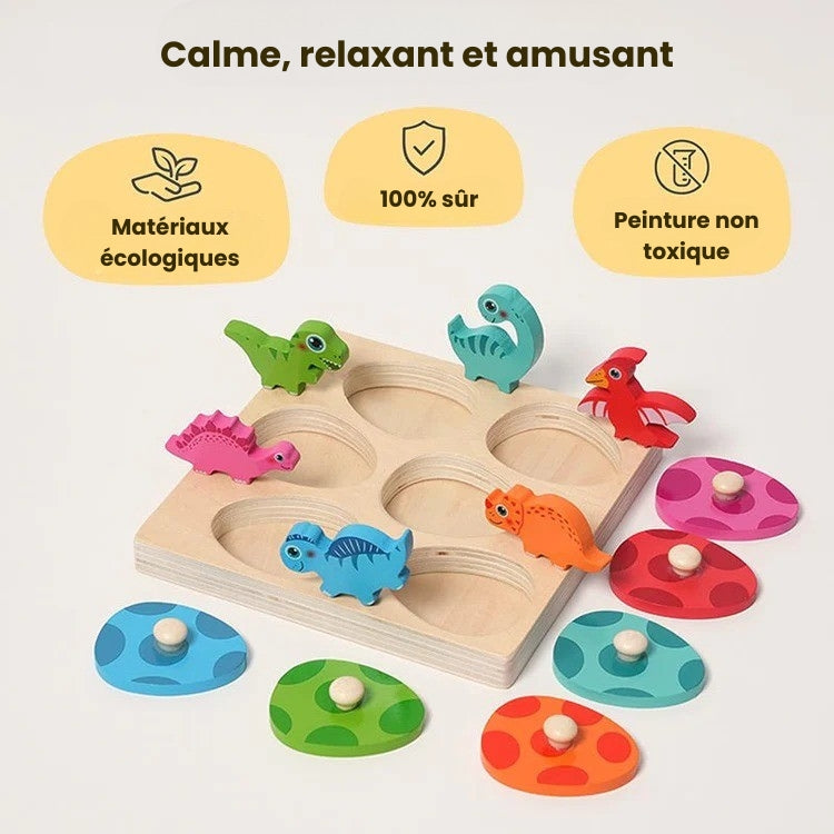 Montessori puzzle “The Hatching of the Dinosaur”