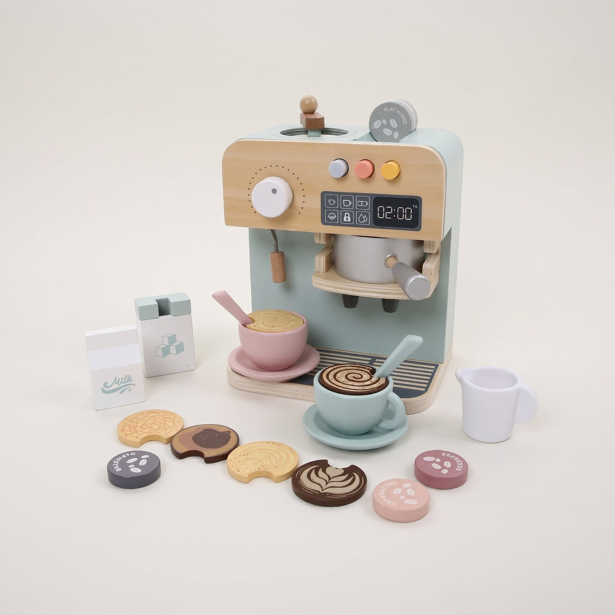 Montessori wooden coffee machine