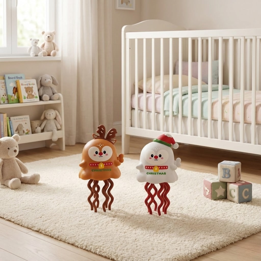 Montessori toy: Christmas figures with tentacles