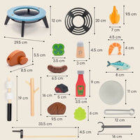 Montessori wooden grill
