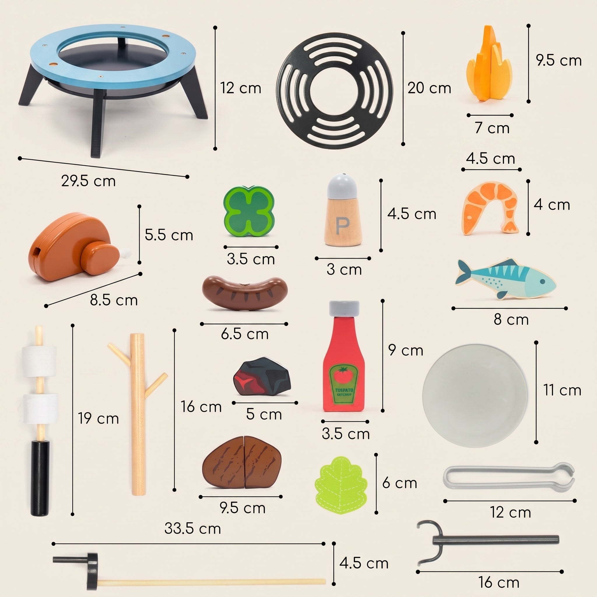 Montessori wooden grill