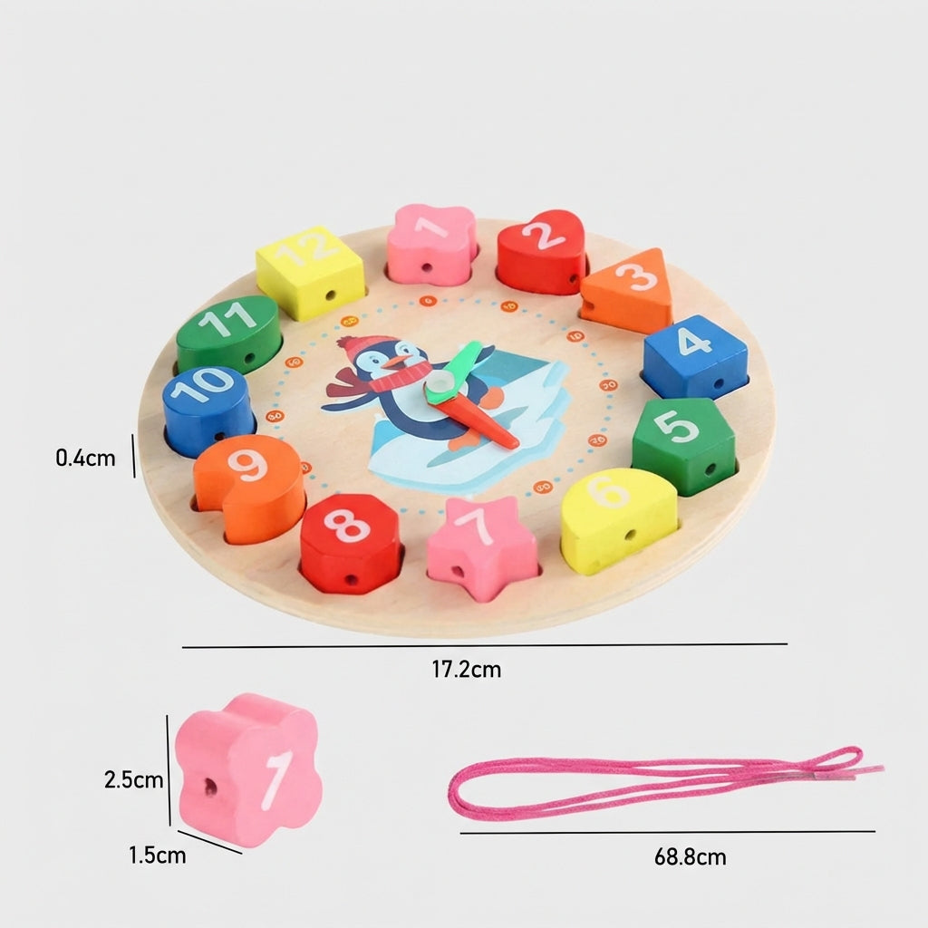 Montessori Penguin Wall Clock