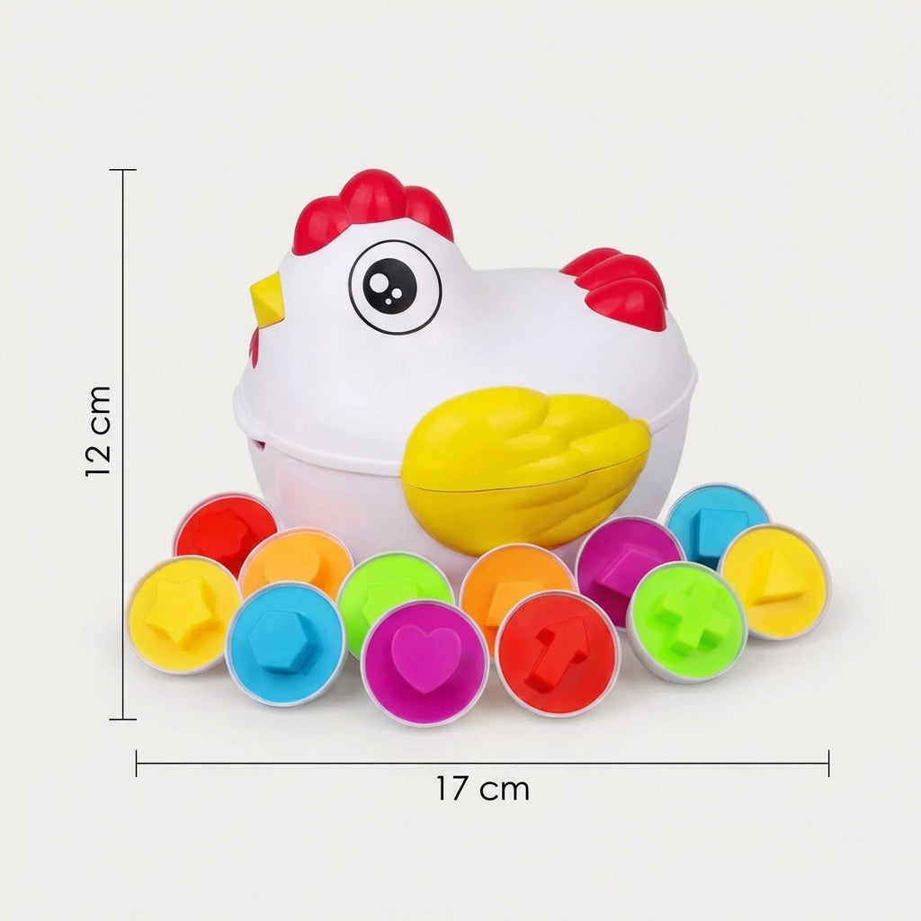Chicken and geometric shapes according to Montessori