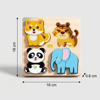 Montessori wooden puzzles