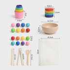 Montessori sorting and counting set