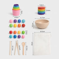 Montessori sorting and counting set