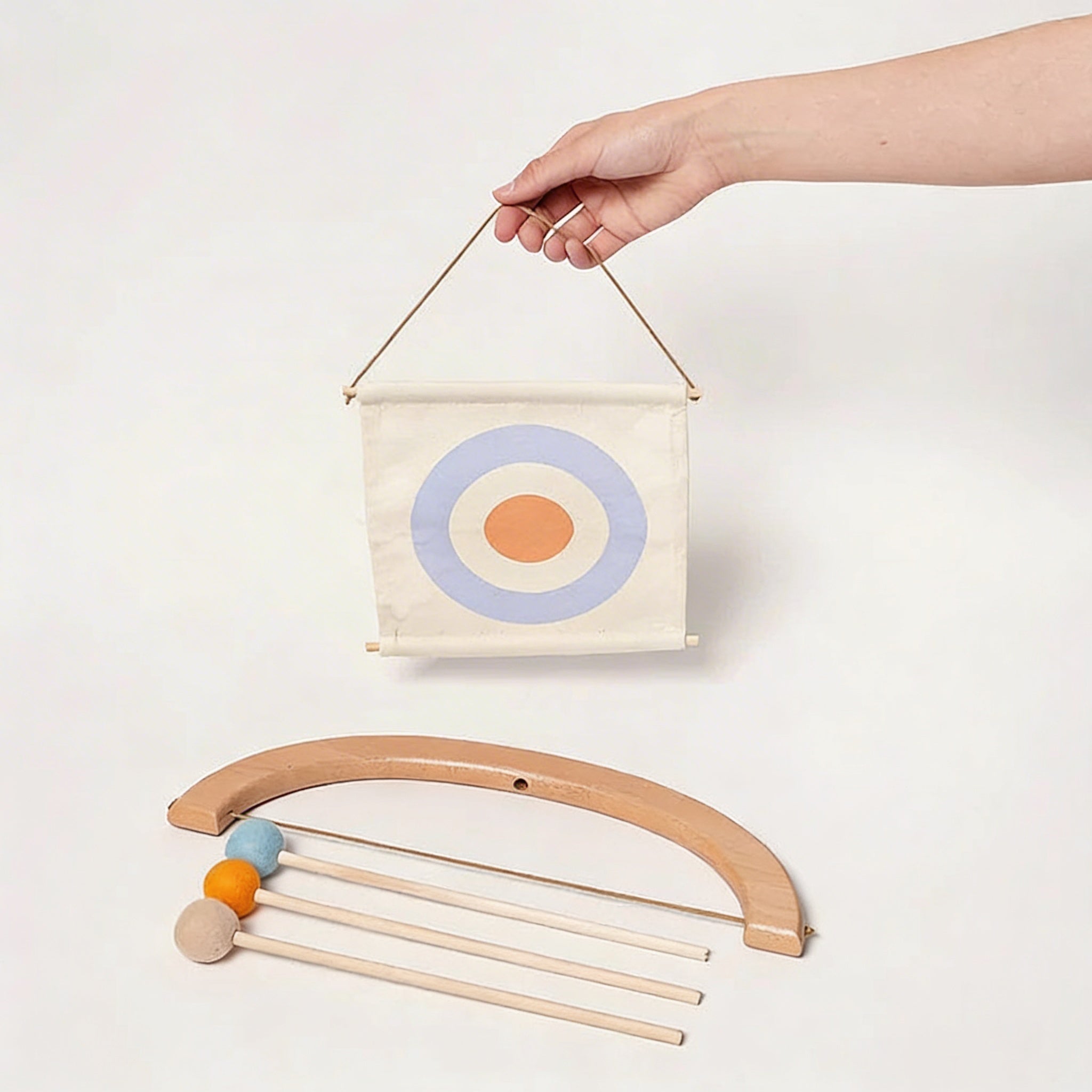 Montessori bow and arrow set