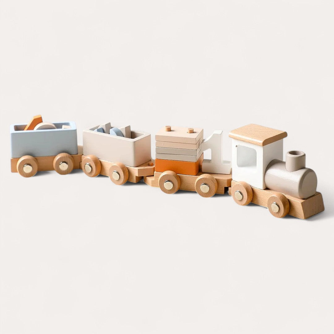 Montessori wooden railway