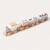 Montessori wooden railway