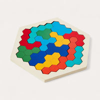 Montessori hexagon puzzle