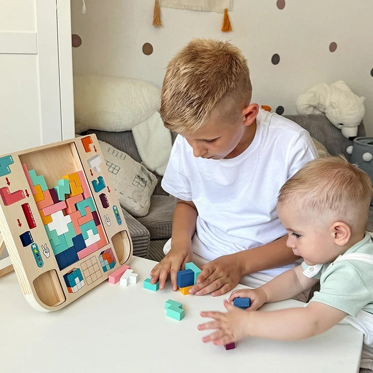 Wooden Montessori Tetris