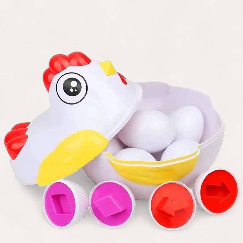 Chicken and geometric shapes according to Montessori