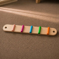 Montessori balance beams and stones