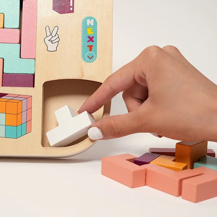 Wooden Montessori Tetris