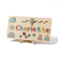 Individually designed wooden puzzle for toddlers
